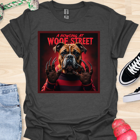 A Howling at Woof Street - Halloween - V4 - Innocent Bulldog, its not me! T-Shirt